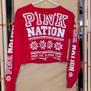Red Victoria Secret Crop Top